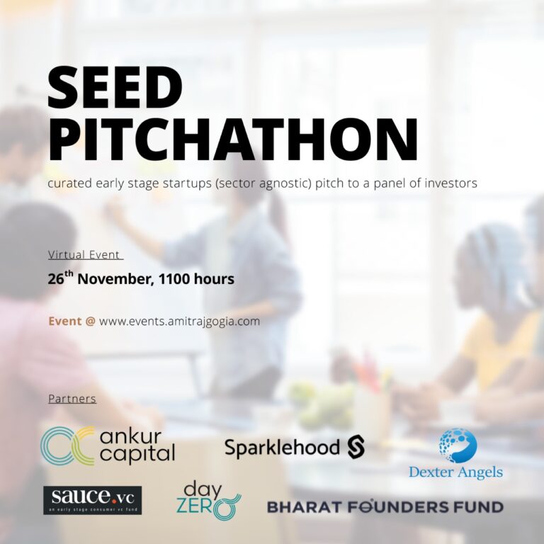 Angel Investor & Ex-Shark Tank Consultant – Amit Raj Gogia Partners with Seasoned Investors to Launch Seed Pitchathon