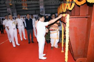 KEEL LAYING OF TWO MULTI PURPOSE VESSEL PROJECT ON 20 MAR 23 AT M/S L&T SHIPYARD, KATTUPALLI