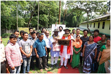 KVIC distributes bee boxes, pickle making machines and automatic incense sticks machines to beneficiaries in Assam