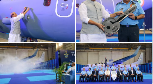 First C-295 transport aircraft formally inducted into Indian Air Force