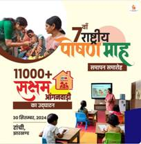 11,000 Saksham Anganwadi centres inaugurated at Poshan Maah at Rachi