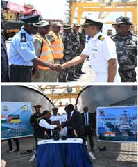 Government of India gifted two water-jet powered Fast Interceptor Craft (FIC) to the Government of Mozambique