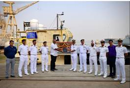 Seventh Missile cum Ammunition Barge Yard 82 (LSAM 14) inducted into Navy