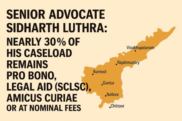 Senior Advocate Sidharth Luthra Bolsters Andhra Pradesh with Expertise-Driven Wins in Critical Cases