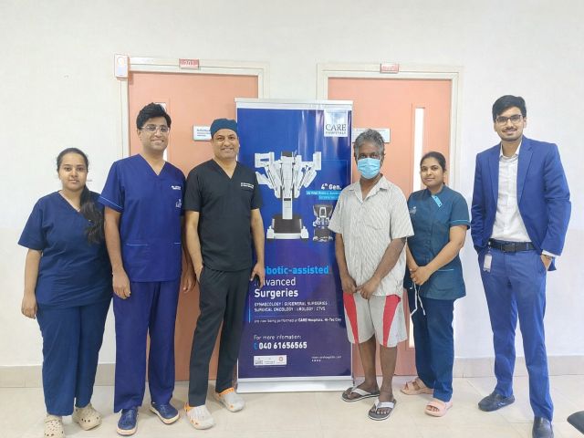 Three Weeks of “Acidity” Reveals Cancer: CARE Hospitals Saves Patient with Complex Robotic Surgery